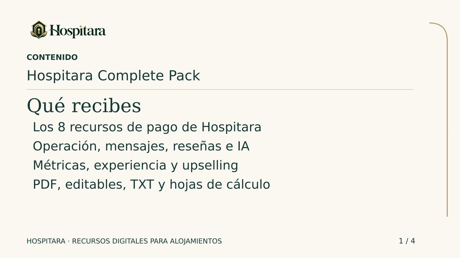 Hospitara Complete Pack · lámina 1
