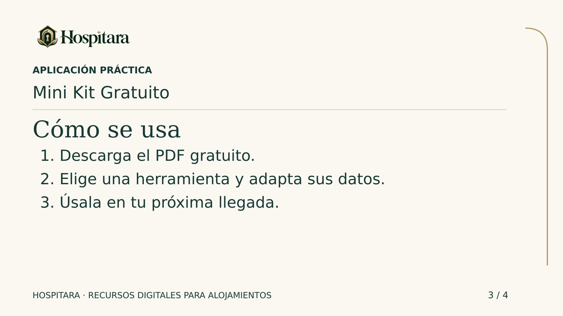Mini Kit Gratuito Hospitara · lámina 3