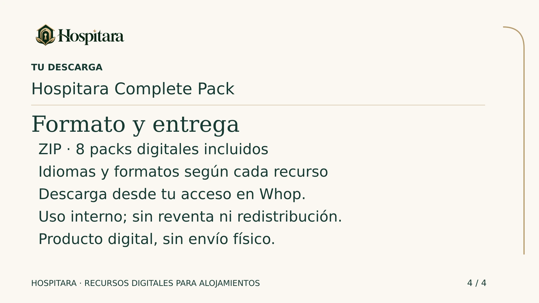 Hospitara Complete Pack · lámina 4