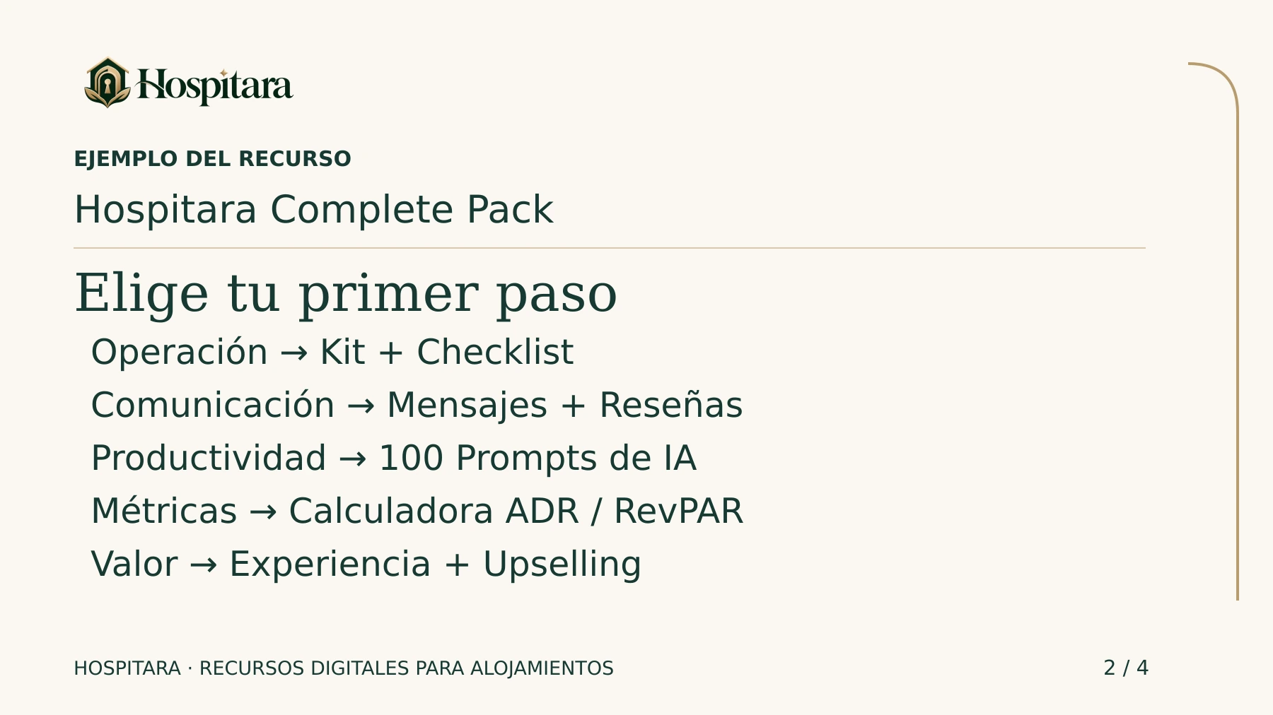 Hospitara Complete Pack · lámina 2