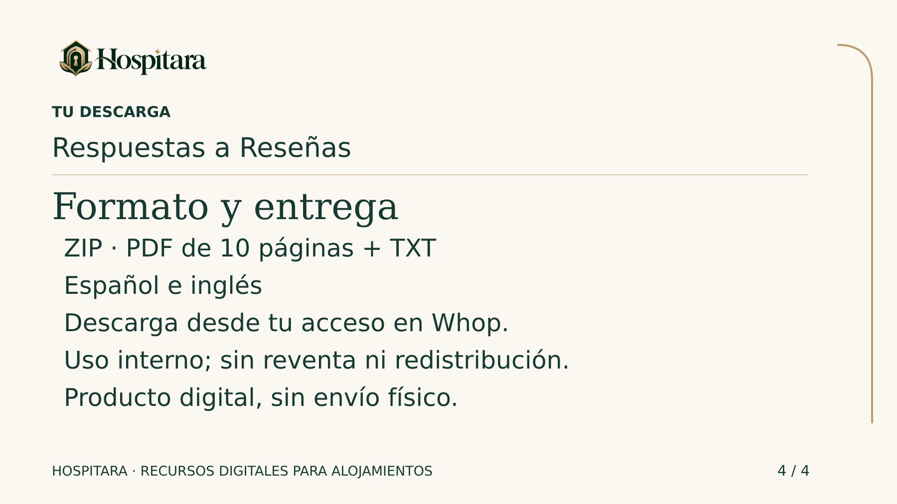 Pack Profesional de Respuestas a Reseñas · lámina 4