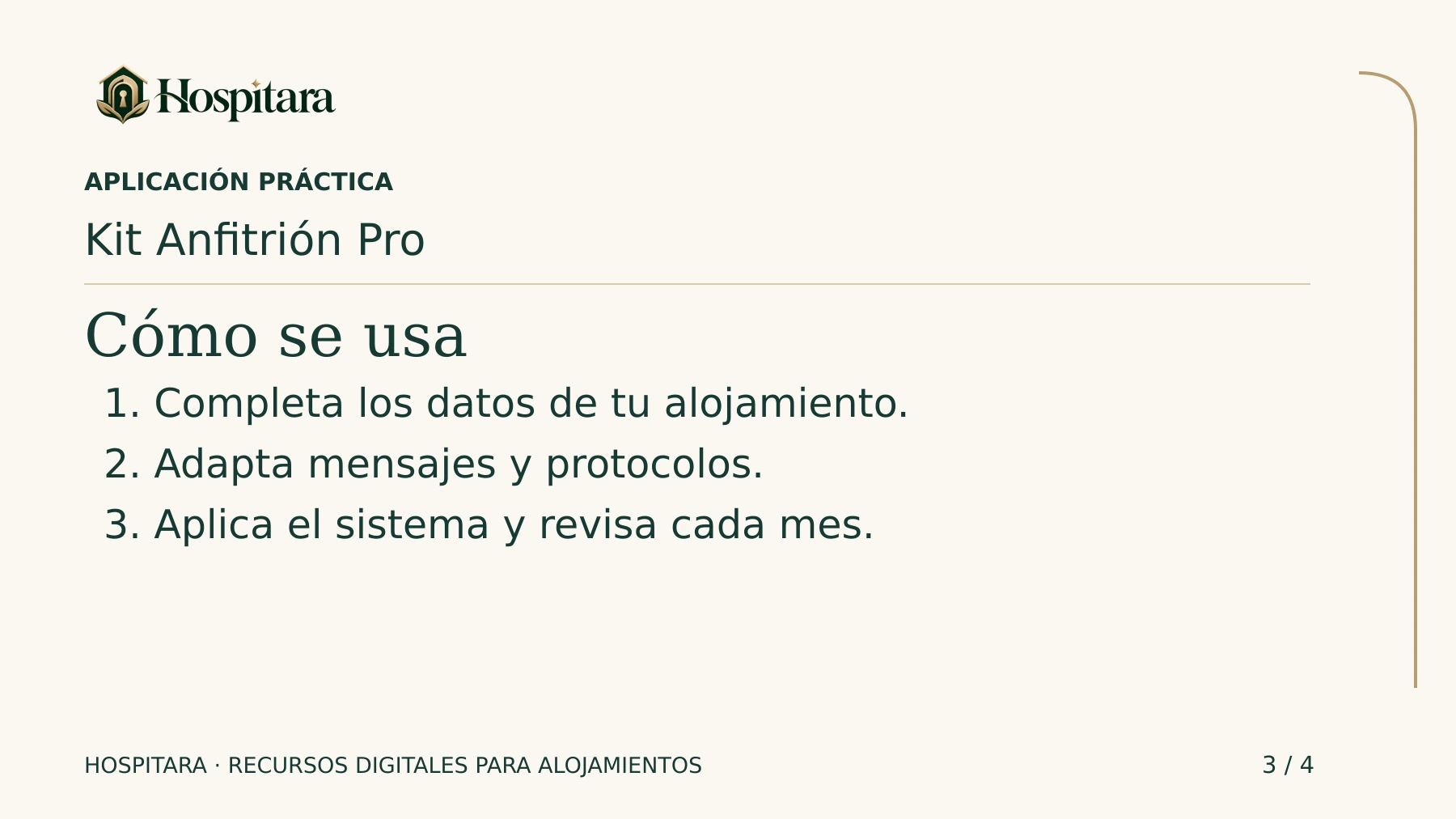 Kit Anfitrión Pro · lámina 3