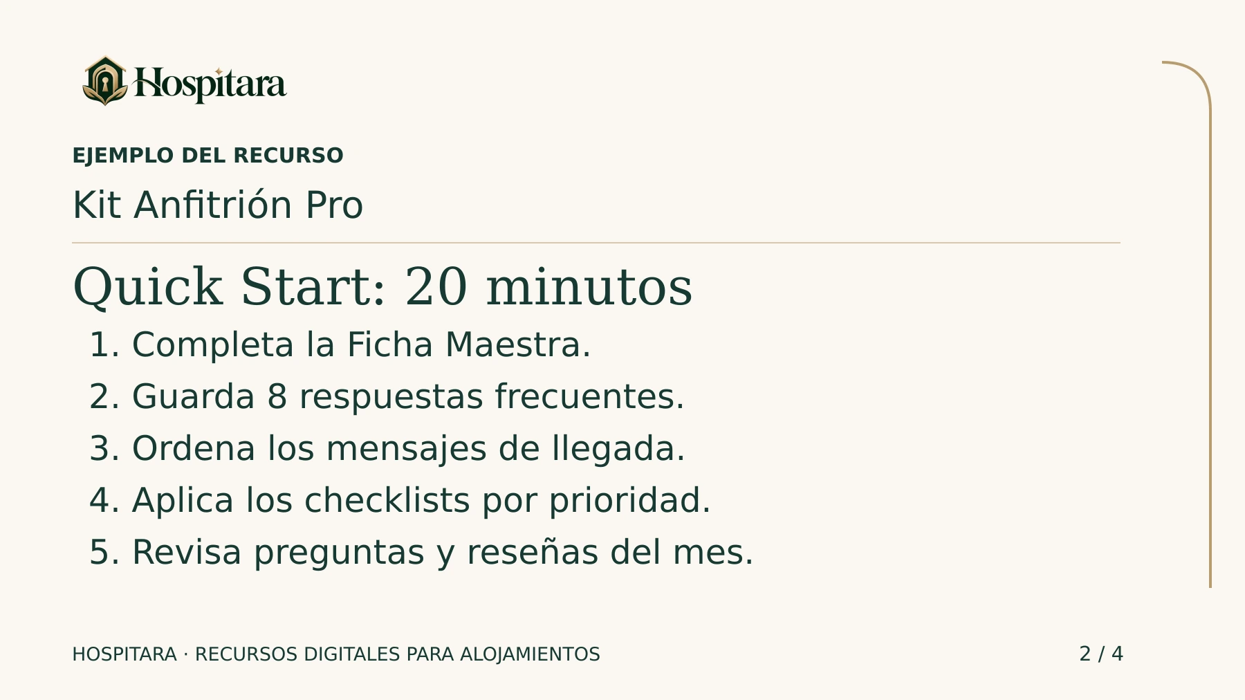 Kit Anfitrión Pro · lámina 2